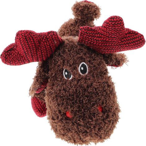 Jouet pour chien à motif de Noël, résistant aux morsures, en peluche, idéal pour les chiots. (1/5)