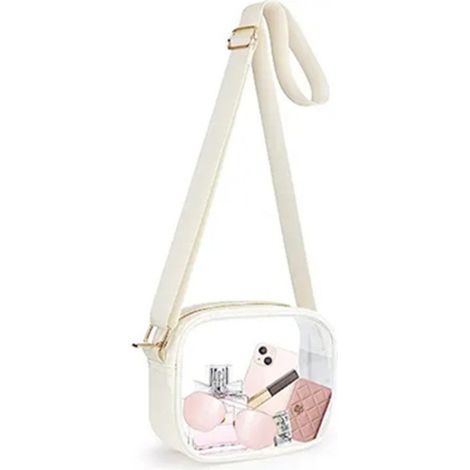 Sac bandoulière transparent pour les voyages, à main portable en PVC (1/5)