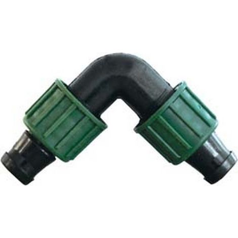 25PZ GOMITO 90° PER "TAPE" IN POLIPROPILENE - ø mm.16