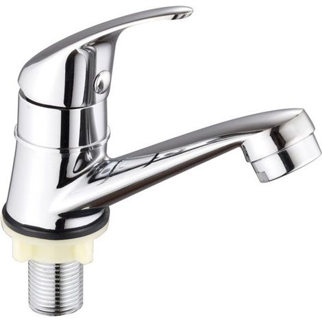 Einzelarmatur für Kaltwasser am Waschbecken – Silber (1/5)