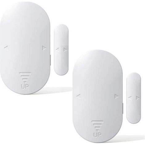 QORVA-Alarme de sécurité pour portes et fenêtres, lot de 2, alarme antivol 130 dB, 5 modes de fonctionnement, capteur magnétique, montage bidirectionnel, alarme antivol de sécurité