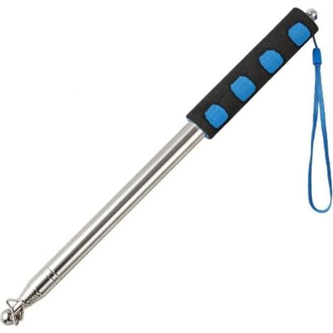 Kit de tapete telescópico de 2 m en acero inoxidable con 5 clips para enseñanza, viaje, alpinismo, camping