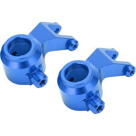 2 pièces 1:10 Coupes de direction en alliage d'aluminium pour Arrma Senton Typhon Granite Big Rock, pièces métalliques bleues (1/5)