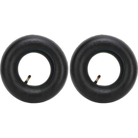 2 Chambres à Air 410/350-4, en Caoutchouc Naturel épais pour des Balades Durables et sûres Valve Coudée TR87, pour Une Résistance à la Crevaison et des Balades en Douceur (1/5)