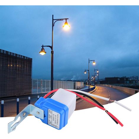 Interrupteur automatique marche/arrêt pour éclairage public, commande d'éclairage, capteur de luminosité, 220 V CA, 10 A (1/5)