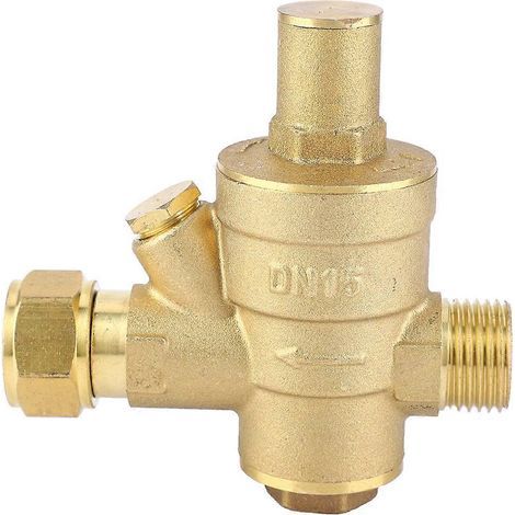 Vanne régulatrice de pression d'eau réglable DN15 1/2" PN1.6 (1/5)