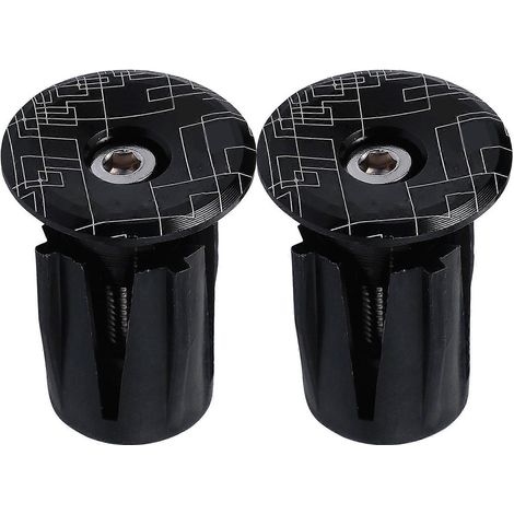 Embouts de guidon antivol pour vélo, en alliage d'aluminium, lot de 6 (1/5)