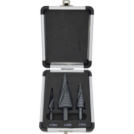 Punte a gradini awtools step drill bit set rivestimento AlCrN spirale (1/3)