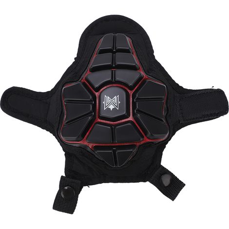 Coque de protection MEROCA pour enfants, protection de poitrine anti-collision pour trottinette, noir et rouge (1/5)