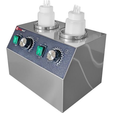 Chauffe-sauce électrique professionnel (2 bouteilles) PREMIUM - GOLDINOX (1/4)