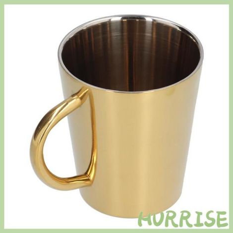 MSA Tasse À Café Tasse À Eau Tasse À Eau De 300 Ml Pour La Maison Le Restaurant Le Café Articles Mazagran Argent Couleur Or (1/4)