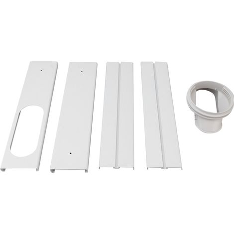 Kit de ventilation pour climatiseur portable, kit de fenêtre pour climatiseur, kit d'étanchéité de fenêtre en PVC réglable, panneau pour fenêtres horizontales et verticales (1/5)