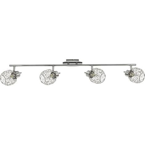 Plafoniera Candellux Horus 4xG9 cromo cristalli 77cm