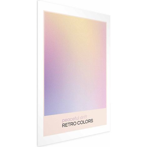 Poster – Friedliche Drift – Zarte Pastelltöne schaffen ein harmonisches Gesamtbild (1/4)