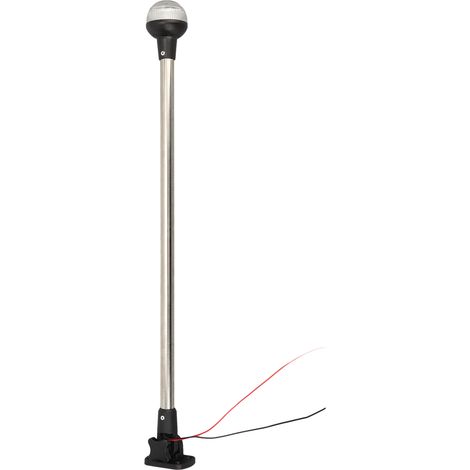 25-Zoll-LED-Navigationslicht (360°), 2 Seemeilen, IP65, für Boote, wasserdichtes Ankerlicht, 12 V DC, 1,5 W, ideal für Docks und Angeln (1/5)
