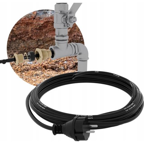 Câble chauffant autorégulant pour tuyaux et gouttières, 1 m, puissance 10 W (1/5)