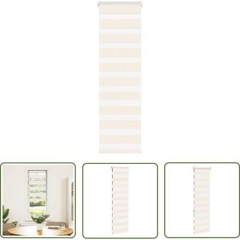 vidaXL Zebrarollo Marmorbeige 45x150 cm Stoffbreite 40,9 cm Polyester (1/5)