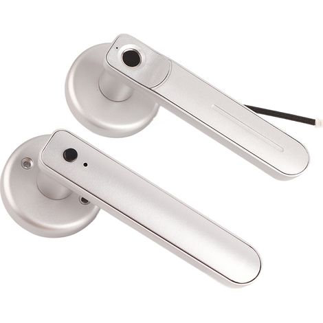 Serrure à empreinte digitale intelligente, sensible et rapide, sans clé, pour la maison ou le bureau, couleur argent. (1/5)