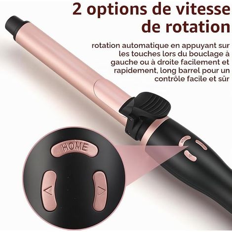 Boucleur a Cheveux Fer a Boucler Automatique - Fer à Friser Automatique Grandes Boucles 25 mm Beach Waves Bigoudi pour Cheveux Longs Hair Curler Chauffage (1/3)