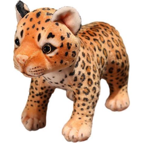 Simulated little leopard doll plush toy cub leopard doll desktop ornaments gifts for men and women (1/5)