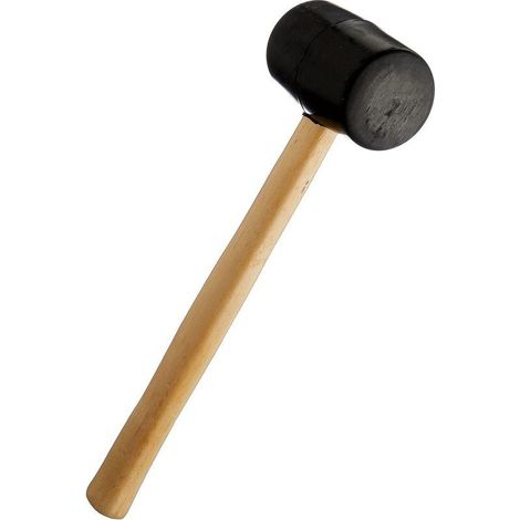 Gummihammer mit Hartholzgriff, 770 g (1/4)