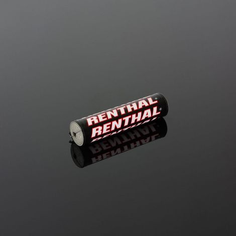Esponja para volante Renthal mini SX PAD (180 mm), color negro/blanco/rojo, edición para equipos. Con logo Renthal.