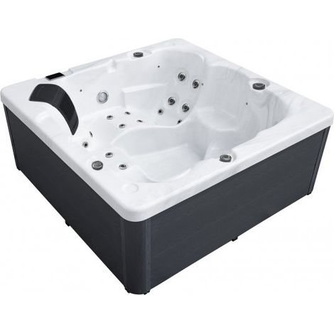 Minipiscina idromassaggio rigida 5 posti, 192x192x90 cm Relpunt Crechy