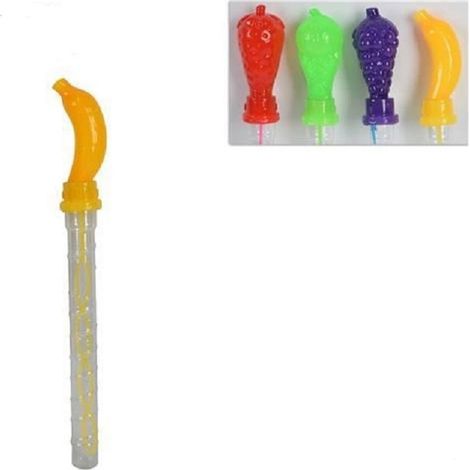 Trade Shop - SET 2 STÜCKE SEIFENBLASEN 105ML SCHWERT OBST FORM SPASS SPIEL KINDER 35CM - (1/2)