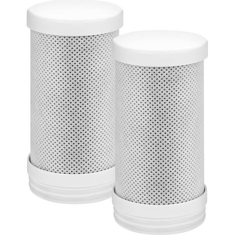 Wasserhahnfilter – Set mit 2 Ersatzkartuschen für Wasserfilter, entfernt Verunreinigungen, Chlor, Bleichmittel und Würmer, einfache Installation