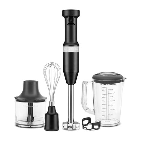 Mixeur plongeant avec accessoires 5KHBV83 KitchenAid Couleur : Noir mat (1/5)