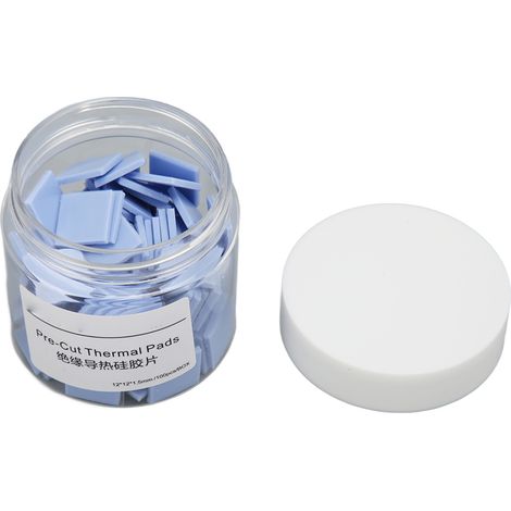 Lot de 100 coussinets en silicone thermoconducteurs, résistants à la chaleur, imperméables et absorbant les chocs, pour la fabrication de joints et autres travaux manuels. (1/5)