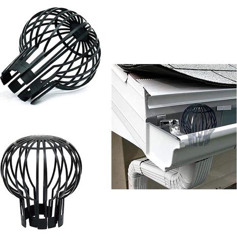 (2 pièces) Protège-gouttière, protège-gouttière, protège-gouttière. Empêche les gouttières de se boucher avec des feuilles, de la mousse, de la boue, des boules de paille et autres débris. (1/5)