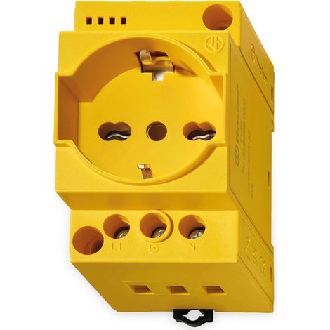 Finder Steckdose 7U.00.8.230.0012 gelb mit LED