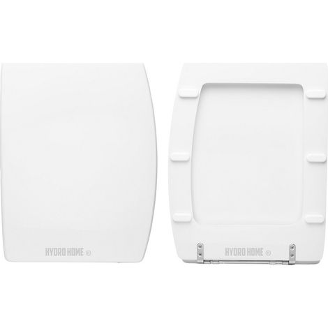 Copriwater Come Originale Olympic Vitruvit legno rivestito in resina poliestere bianco (1/4)