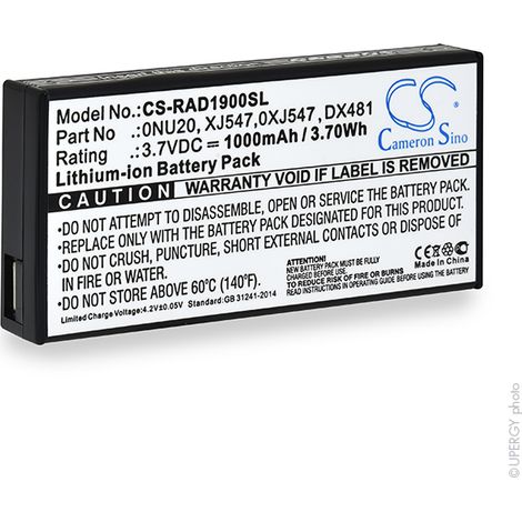 NX - Batterie ordinateur portable compatible DELL 3.7V 1000mAh - DELL 0FR463DEL