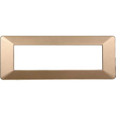 Kompatible Abdeckrahmen Vimar Plana 7 module kunststoff gold farbe Ettroit EV83711