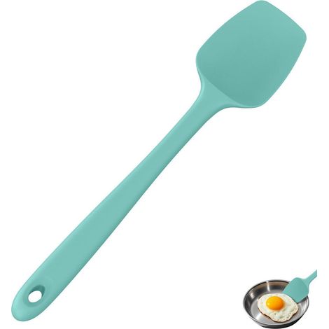 Großer Silikon Löffelspatel 36cm hitzebeständig bis 315°C Aqua Sky