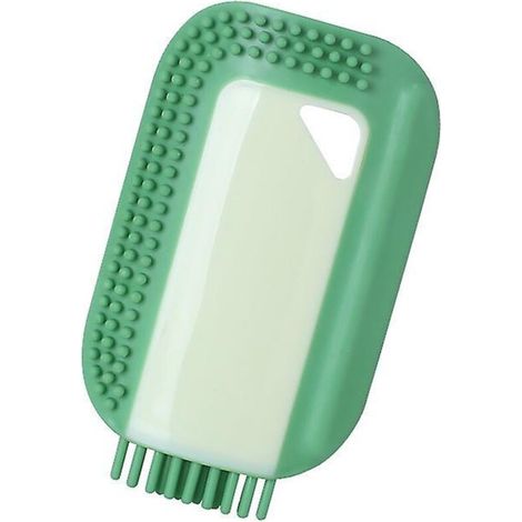 Lot de 2 brosses de nettoyage de salle de bain en silicone - Essuie-vitres de haute qualité pour lavabos, miroirs et verres, avec système de suspension (1/5)