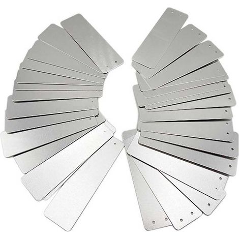 Étiquettes en aluminium pour le jardinage - Panneaux rectangulaires et extérieurs, panneaux métalliques, étiquettes de plantes de jardinage, panneaux en aluminium (1/5)
