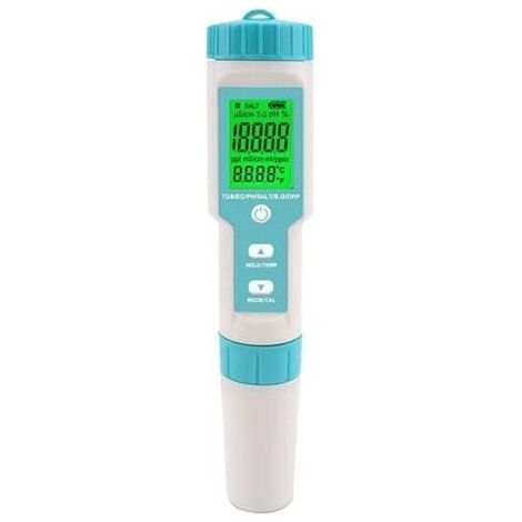 BUNTHAUS Misuratore digitale 5 in 1 di salinità per piscine, vasche idromassaggio e swim spa (1/5)
