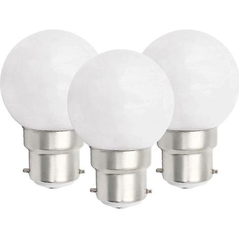 WXH Lot de 6 ampoules LED B22 3W, forme balle de golf, culot à baïonnette B22, petite ampoule globe, dimmable [DB]-AquaForge (1/3)