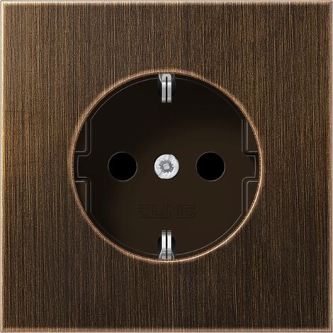 Jung Presa SCHUKO®, 16 A 250 V , Serie LS, ottone antico ME 1520 AT