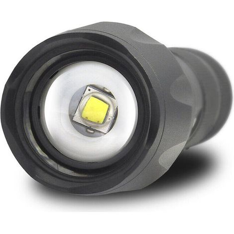 EverActive FL-600 Linterna con CREE XM-L2 LED 18650, 3x AAA (R03) Negro