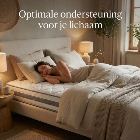 Matelas 90x200 cm en mousse et ressorts, blanc, moderne pour chambre adulte FLORAGRACE (1/5)