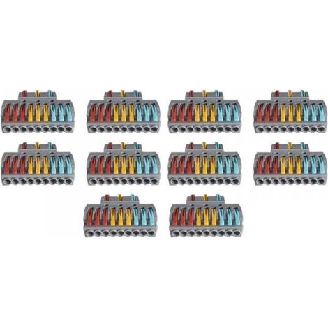 10 Sdoppiatore Elettrico Compatto Connettore Morsetto Elettrico Cavo Connettore 3P-9P