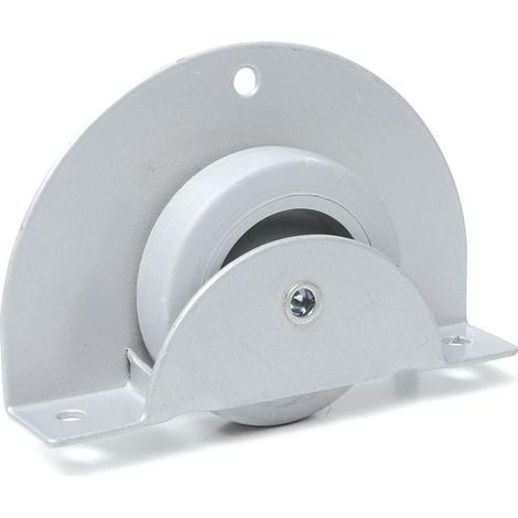 rueda pebera 50mm. circular gris con banda de rodadura de goma 60kg