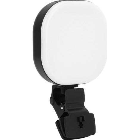 Lampe d'appoint portable LED réglable pour selfies et diffusions en direct sur téléphone portable, tablette ou ordinateur. Compatible avec smartphones et tablettes. (1/5)