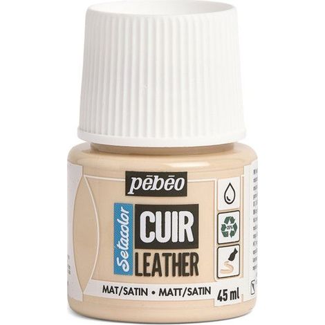 Peinture cuir - Setacolor - Beige Rosé - 45 ml - Acrylique - Mixte (1/4)