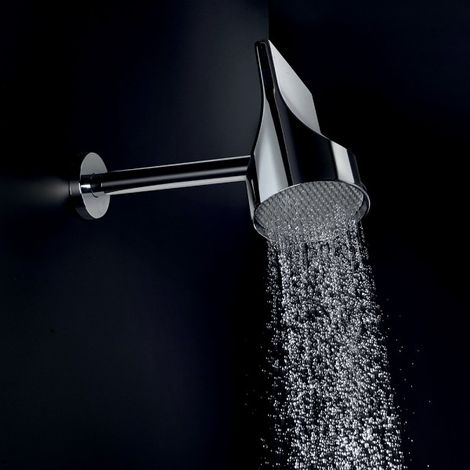 Pomme de douche spot avec bras Chromé Apice - CRISTINA ONDYNA PD10051 (1/2)