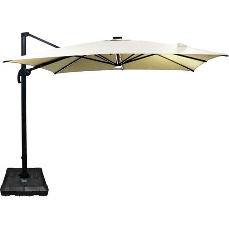 Domo Mea Ombrellone da Giardino Ecrù 3x4m - Luci LED e Base Inclusa (1/2)